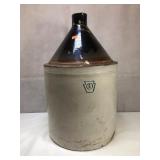Antique Tow-Tone Crock, 5 Gallon Jug