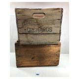 Vintage Orchard Wooden Fruit Crates
