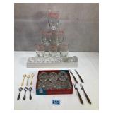 Vintage Juice Glasses, Salt Sellars and More
