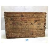 Antique Finger Jointed Breat Britain Ammo Crate
