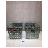 Vintage Washburn Co, Gym Locker Wire Baskets, 2ea