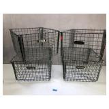Vintage Washburn Co, Pool Locker Wire Baskets, 4ea