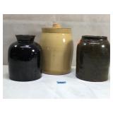 Antique Crocks 3 ea