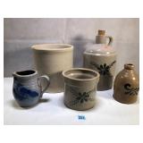 Various Decorative Crocks