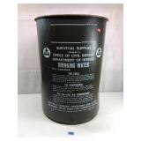 1963 Military, 17 1/2 Gallon Water Drum