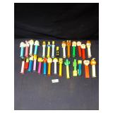 Lot of 28 Pez Candy Dispensers, many discontinued