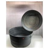 Antique Galvanied Round Tubs
