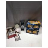 GE Movie Bar Lights, Polaroid Land Camera