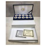 Morgan Mint 24 KT Gold Plated Statehood Quarters