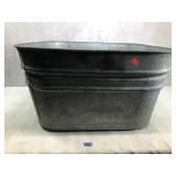 Antique Galvanized Wash Tub