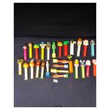 Lot of 27 Pez Candy Dispensers, many discontinued