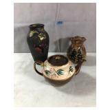 Vintage Flower Vases & Teapot