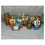 Lot of Small Vintage Oil Cans