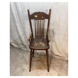 Antique Wooden High Chair
