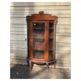 Antique bowfront China hutch