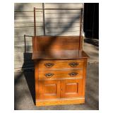 Wooden wash stand