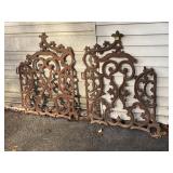 Antique cast-iron Cemetery style gates