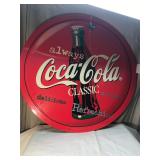 Round Coca-Cola Sign