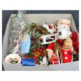 Lot of Vintage Christmas Ornaments & Figures