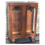 Antique Wooden Display Cabinet