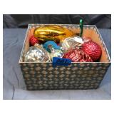 Box of Vintage Christmas Ornaments