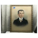 Antique Painted Portraite