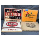 Four Packs of Old Cigar Labels