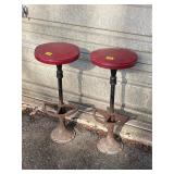 Pair of antique barstools