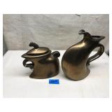 Ceramic Creamer and Sugar