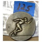 Vintage Bronze Track & Field Medal