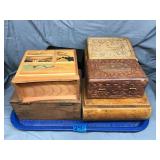 Lot of Wooden Keepsake Boxes