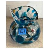 Hand blown glass vase/pitcher