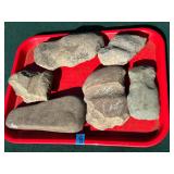 Lot of primitive stone tools