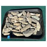 Lot of assorted arrowheads and primitive tools