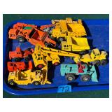 Lots of old toy construction vehicles