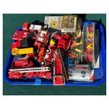 Lots of vintage toy emergency vehicles