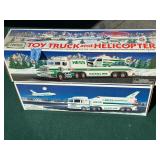 Pair of vintage Hess trucks
