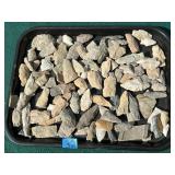Lot of assorted arrowheads and primitive tools