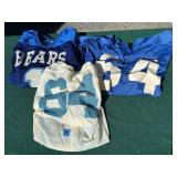 Three vintage ETOWN football jerseys