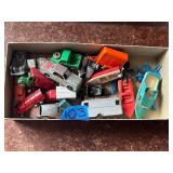 Lot of vintage toy, cars, boats & trucks