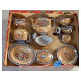 Miniature ceramic tea set