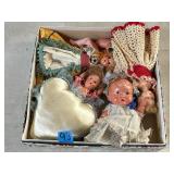 Lots of old dolls and parts