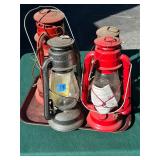 4 Vintage DIETZ Lanterns
