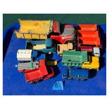 Lot of vintage toy trucks