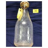 Vintage Milk Bottle, H.R. Wentzel, Terre Hill, PA