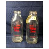 Vintage Milk Bottles, Chilton Farms,...