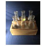 Wooden Crate holding 6 Universal Store Milk...