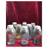 Antique Glass Fruit Canning Jars