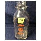 Vintage Milk Bottle, Hoffman
