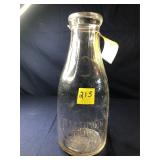 Vintage Milk Bottle, P. M. Bupp Registered